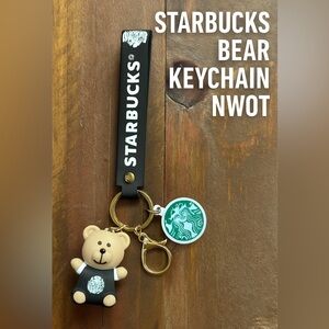 Starbucks Bear Keychain NWOT